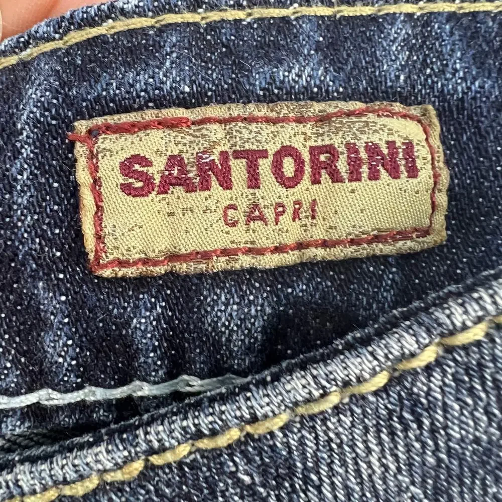 Silver Jean Co Jeans Women's Size 6 28 Dark Blue Santorini Capri Normcore - Picture 11 of 13